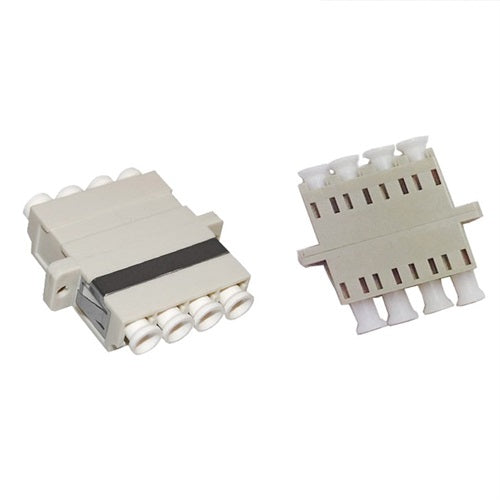 LC/UPC Multimode Quad Fiber Optic Coupler with Flange LC/UPC Multimode Quad Fiber Optic Coupler with Flange
